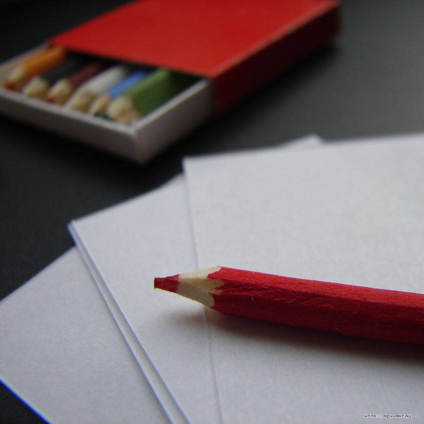 Miniature set of colored pencils