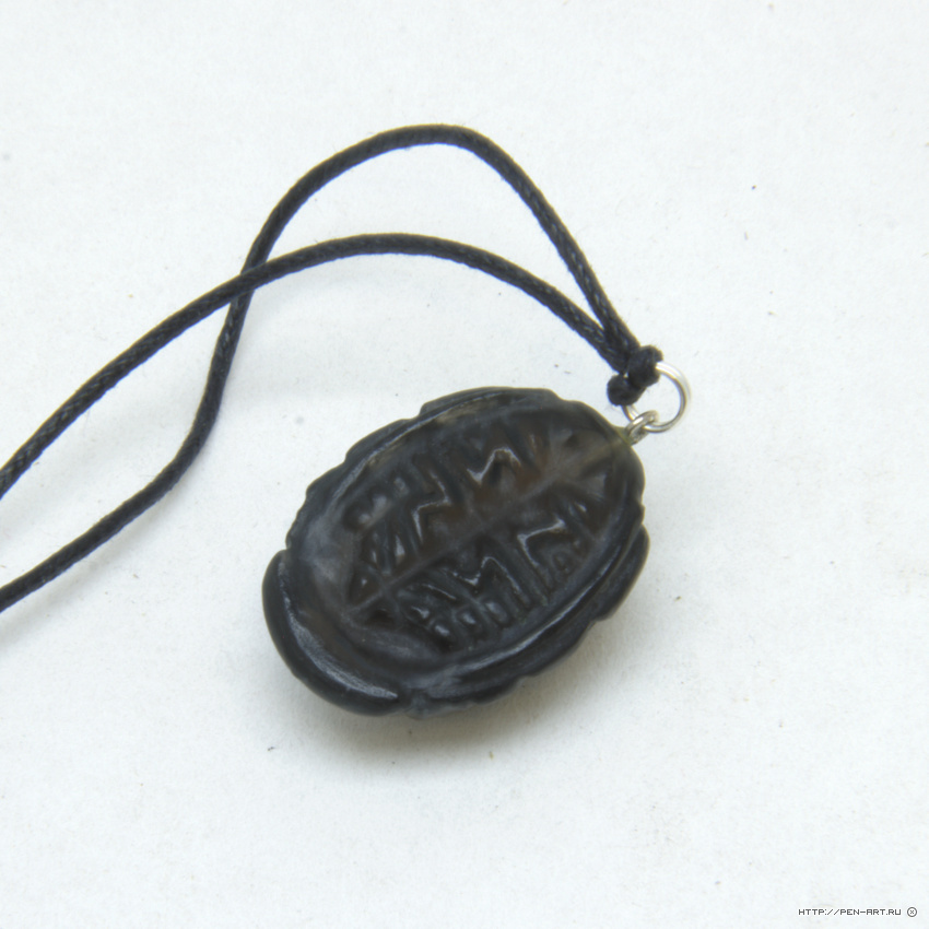 Obsidian Woodlouse pendant